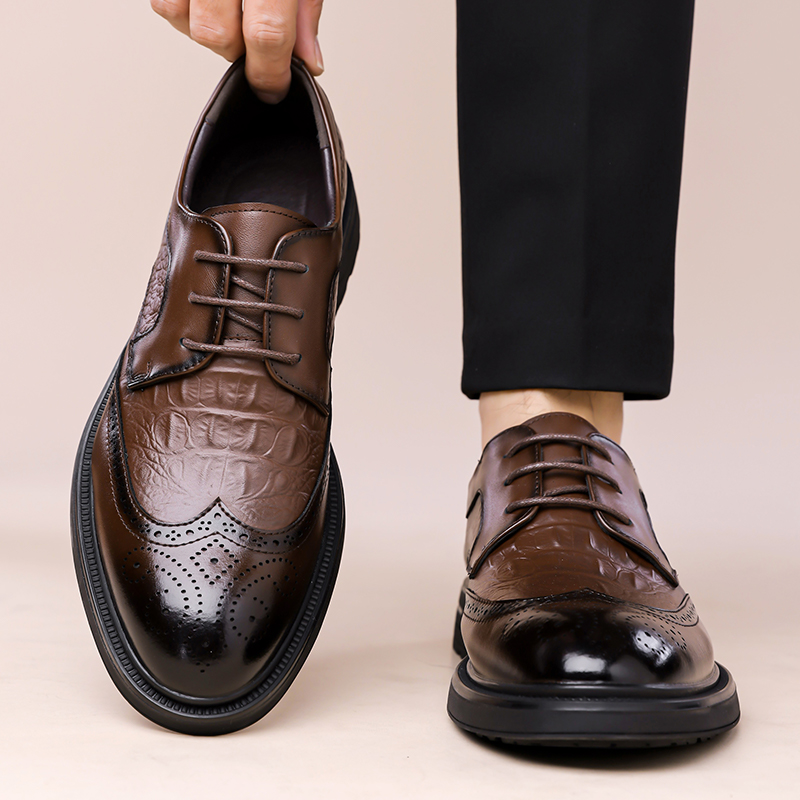Formal Men Office Wear Sandals - Летние новые кожаные туфли для мужчин: