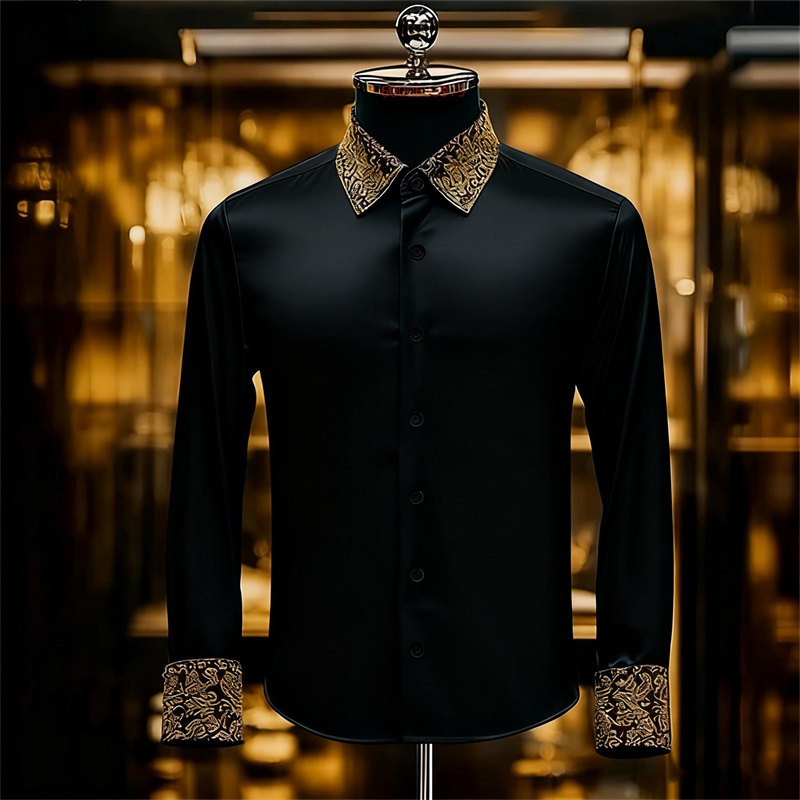 Men'S Formal Ethnic Wear - Мужская изысканная рубашка с цветочным принтом