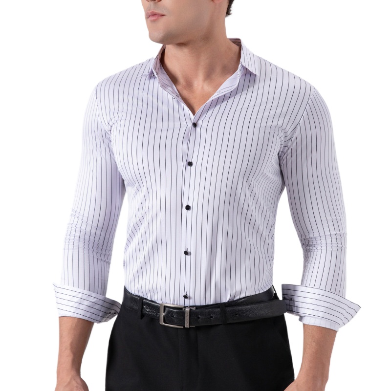Mens Formal - Мужские рубашки в ретро-стиле в полоску,