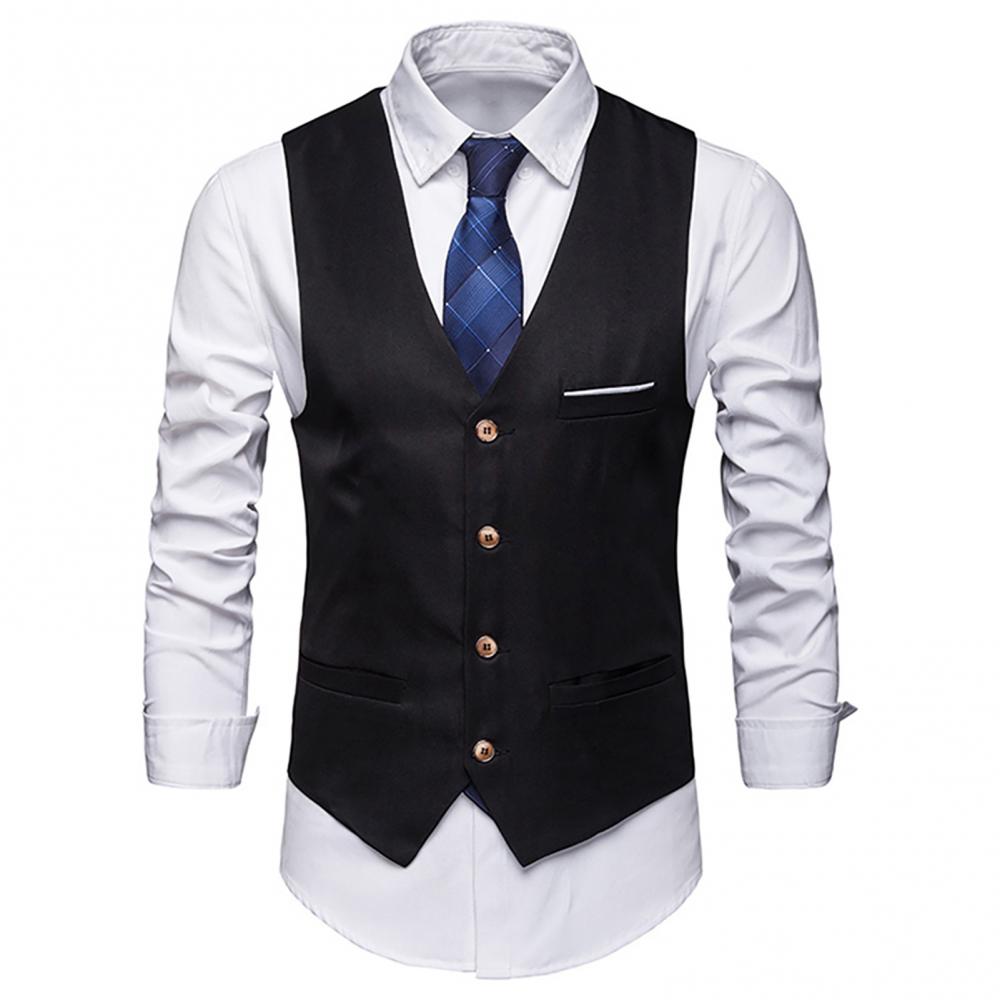 Formal Vest Waistcoat - Жилеты для мужчин, приталенный мужской костюм,