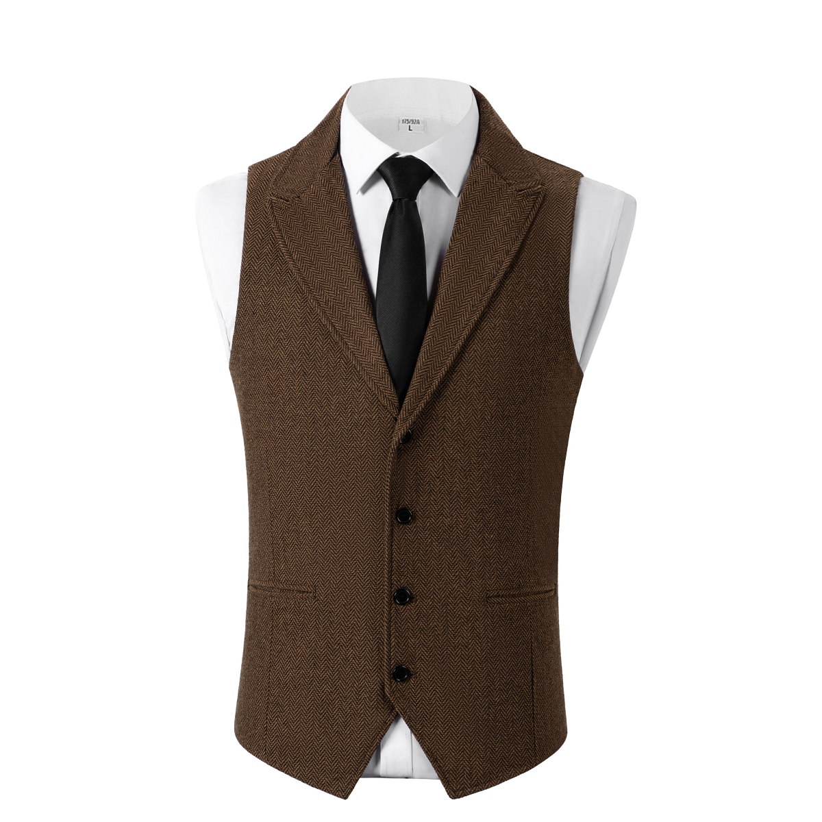 Мужской жилет из твида с узоро – обзор и цена Formal Vest Waistcoat