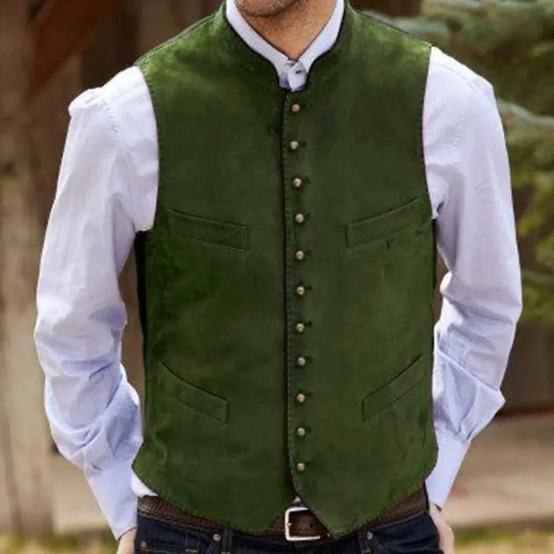 Мужской жилет из кофейного зам – обзор и цена Formal Vest Waistcoat