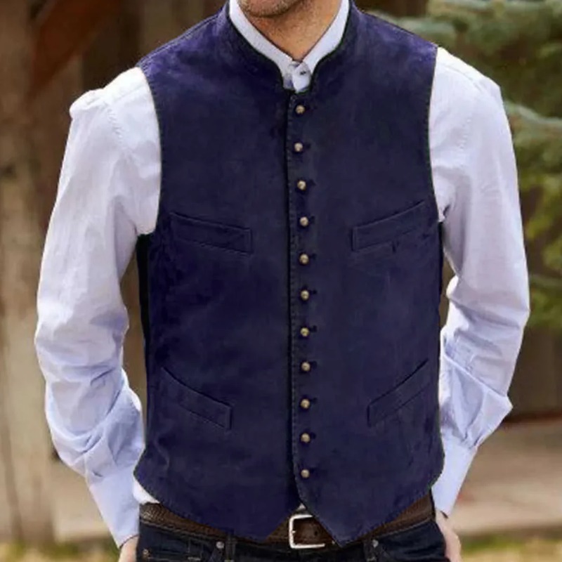 Мужской жилет из кофейного зам – обзор и цена Formal Vest Waistcoat