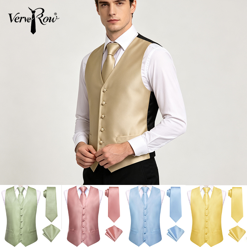 Мужской комплект VerveRow из 3 – обзор и цена Formal Vest Waistcoat