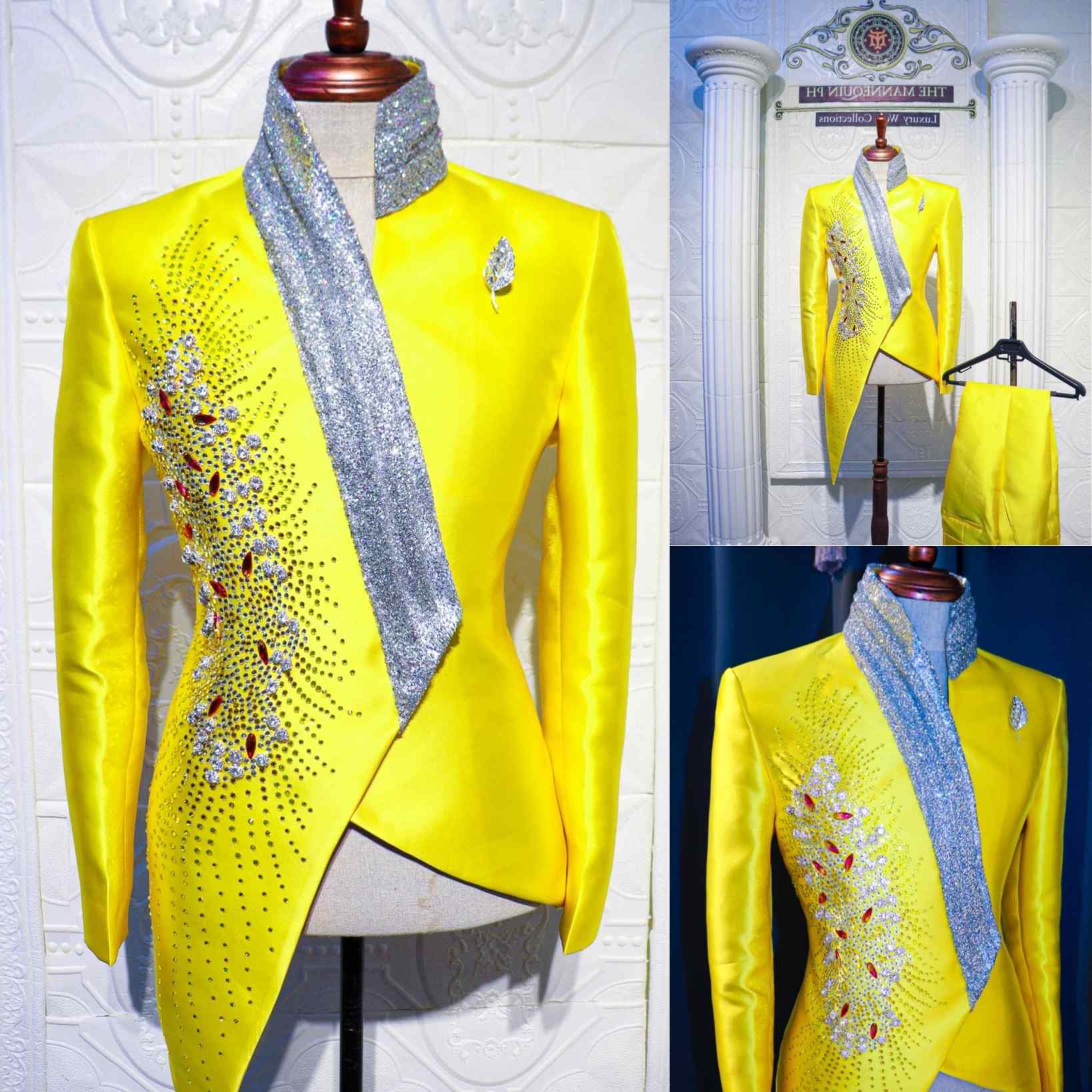 Модные желтые свадебные смокин – обзор и цена Unique Men'S Formal Wear
