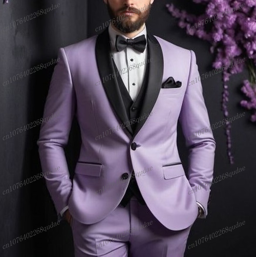 Фиолетовый и черный деловой му – обзор и цена Men Formal Wear Purple