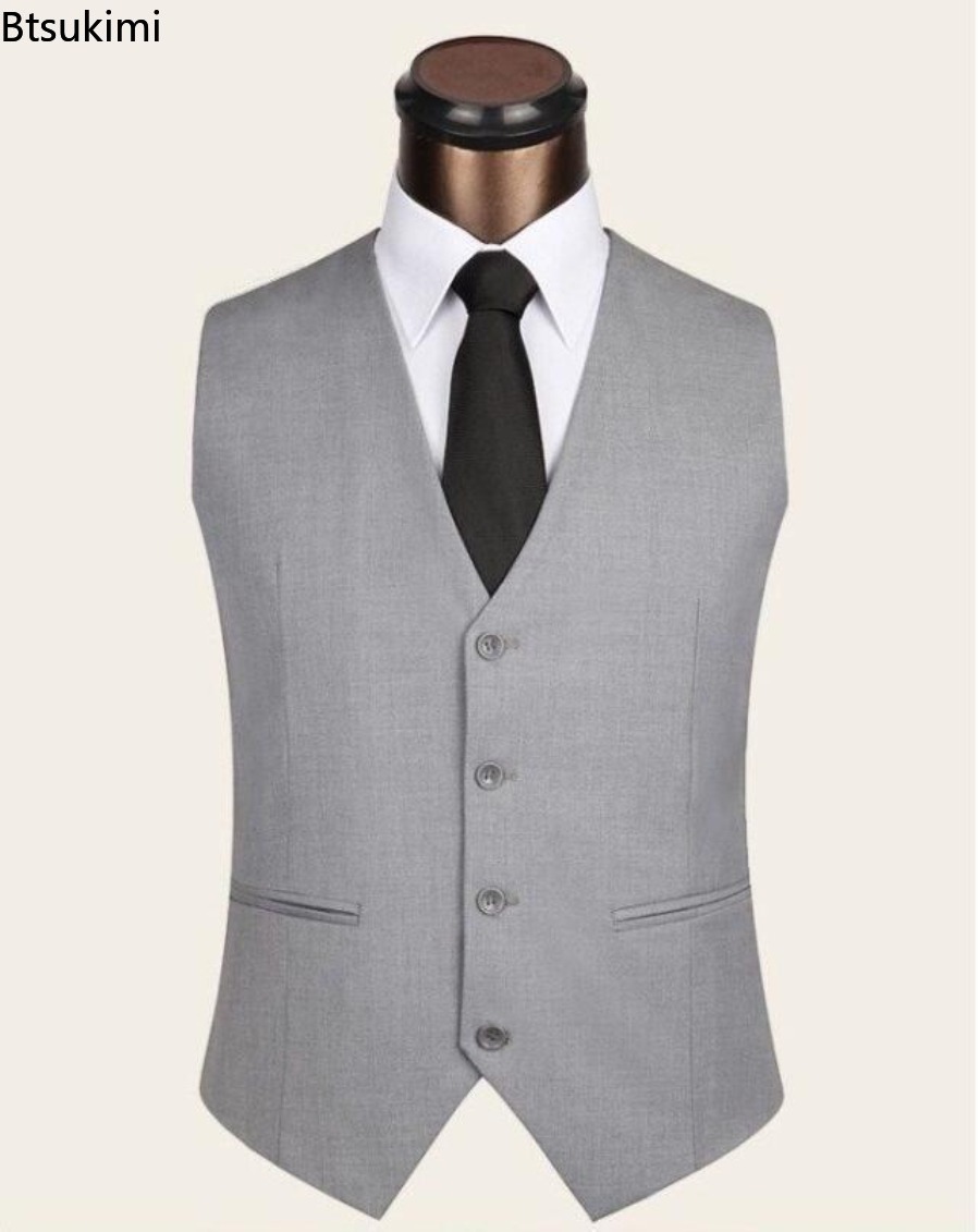 S-6XL Плюс Размер Мужской Коре – обзор и цена Formal Vest Waistcoat