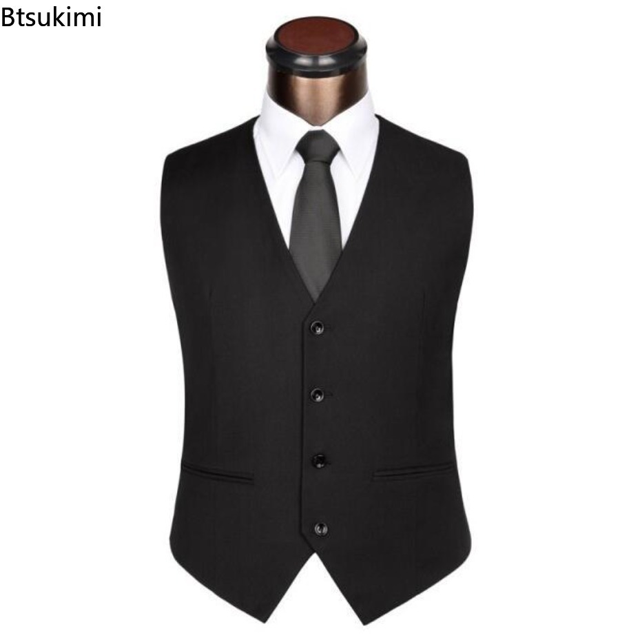 S-6XL Плюс Размер Мужской Коре – обзор и цена Formal Vest Waistcoat