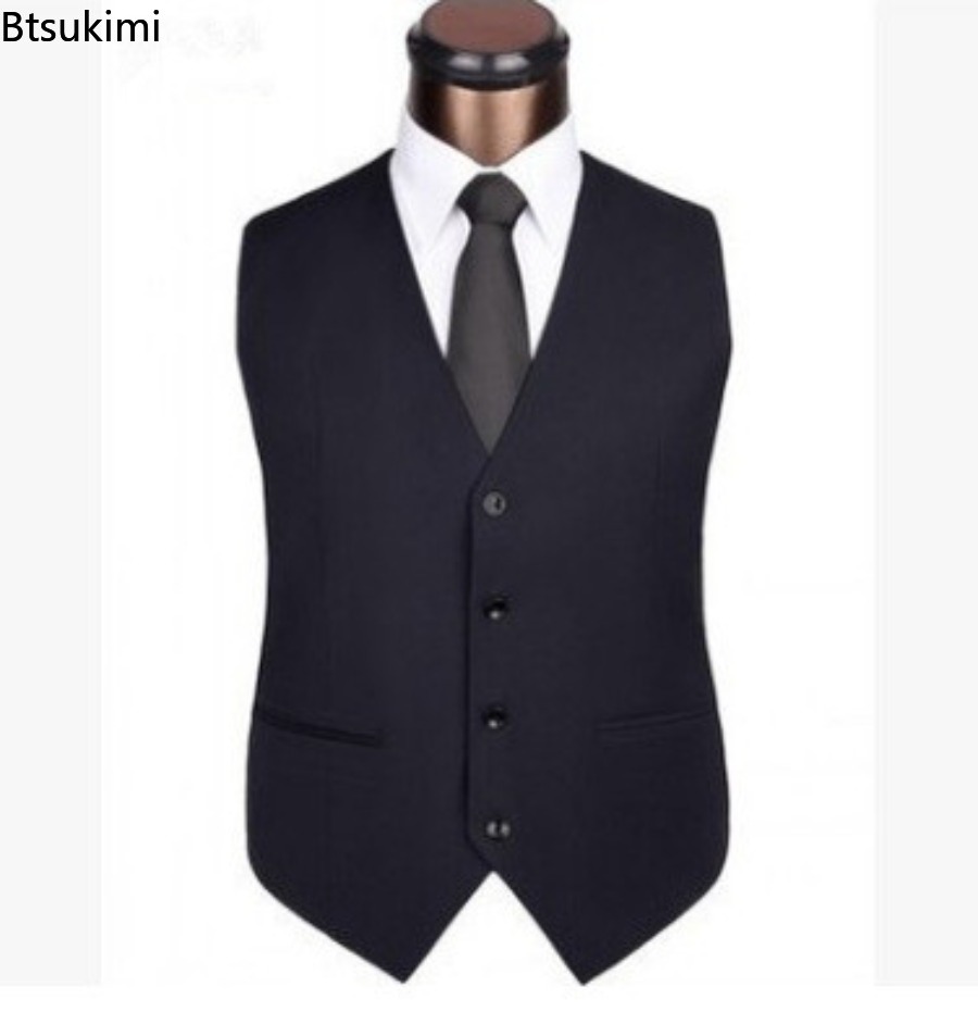 S-6XL Плюс Размер Мужской Коре – обзор и цена Formal Vest Waistcoat