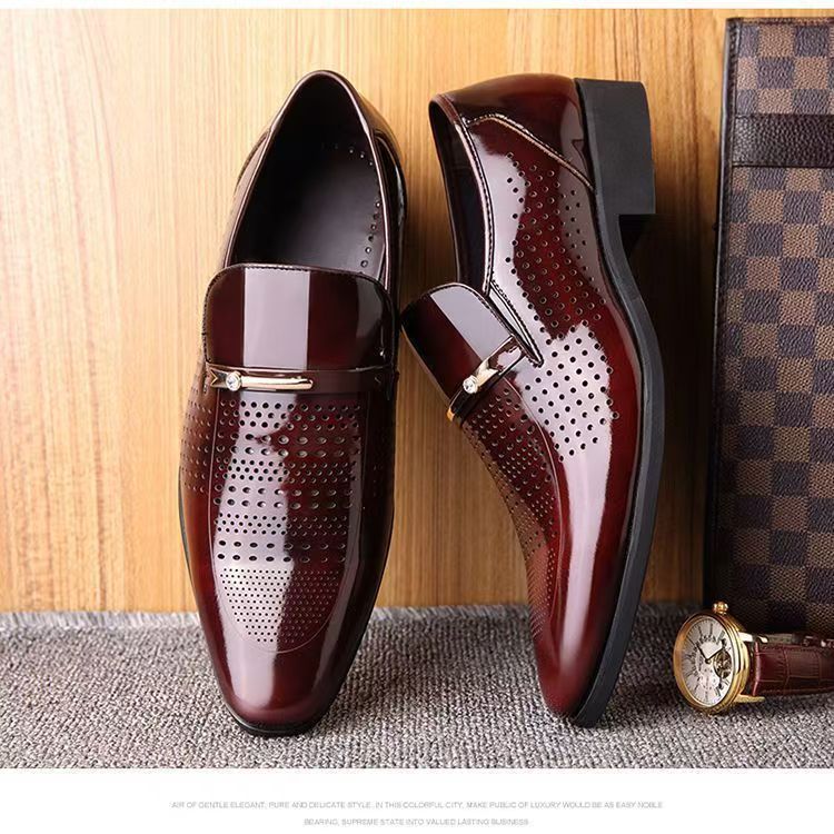 Летние новые кожаные туфли для – обзор и цена Formal Men Office Wear Sandals