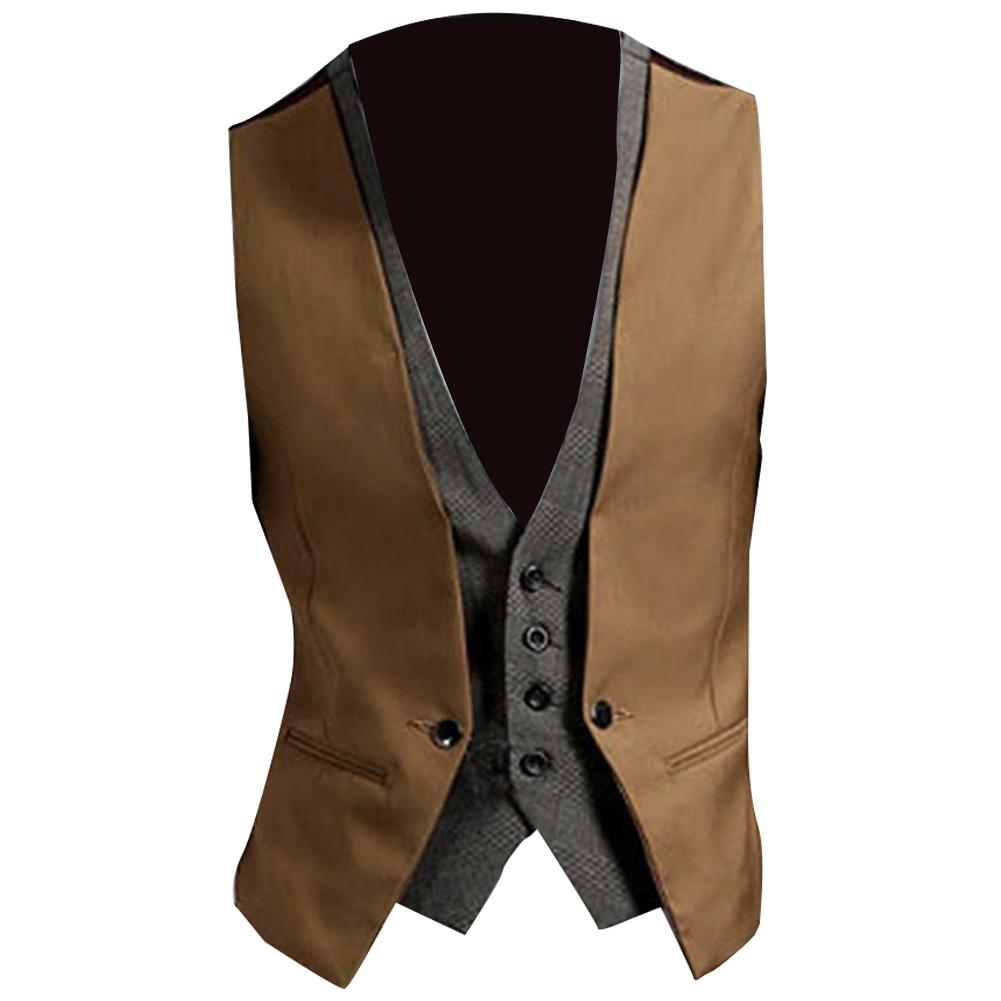 Мужской жилет, деловой однотон – обзор и цена Formal Vest Waistcoat