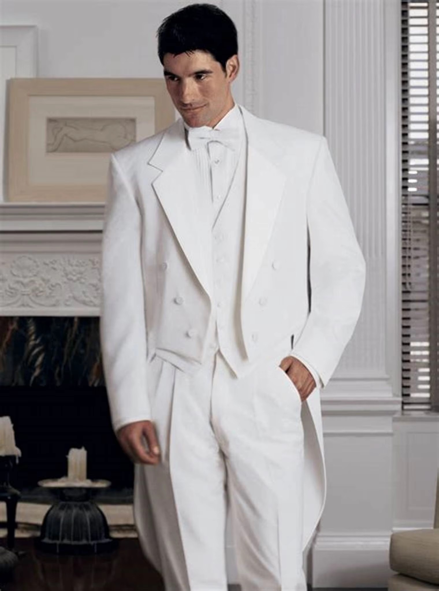 Мужские костюмы из трех предме – обзор и цена Formal Vest Waistcoat